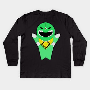 mini green ranger Kids Long Sleeve T-Shirt